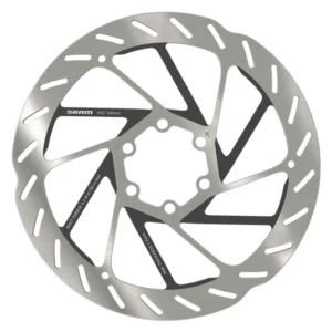 BRAKE PART SRAM DISC ROTOR 160 HS2 6B ROUNDED w/STL BOLTS SL/BK