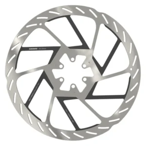 BRAKE PART SRAM DISC ROTOR 220 HS2 6B ROUNDED w/STL BOLTS SL/BK