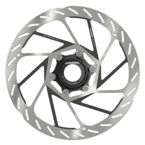 BRAKE PART SRAM DISC ROTOR 200 HS2 CL ROUNDED w/LOCKRING SL/BK