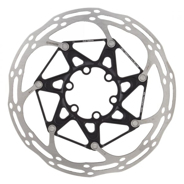 BRAKE PART SRAM DISC ROTOR 160 C-LINE 6B 2-PIECE ROUNDED STL BOLTS