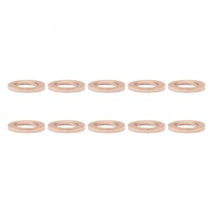 BRAKE DISC SUNLT HOSE FITNG OIL SEAL PT06 9x6x1mm BRASS FOR AVID/HAYES/MAGURA/SHI BGof10