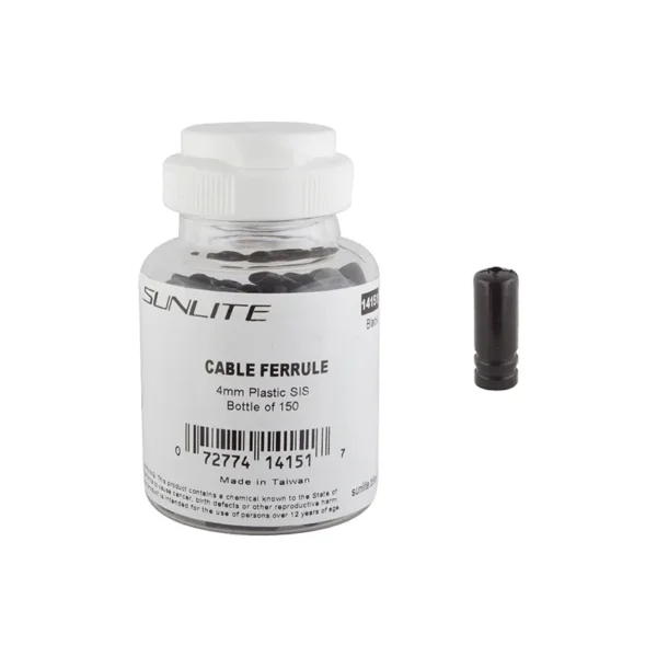 CABLE FERRULE SUNLT 4mm PLSTC SIS BTLof150