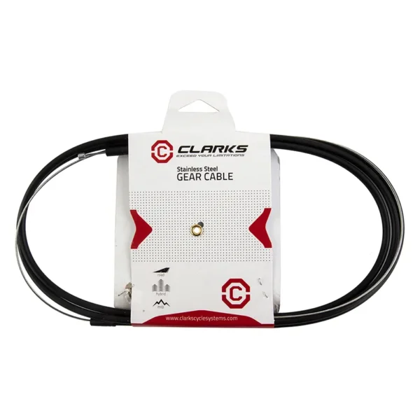 CABLE GEAR CLK SS w/BLK 4mm SIS HOUS