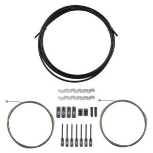 CABLE GEAR OR8 KIT SLICK COMPRESSIONLESS F+R RD/MT BK