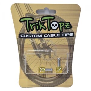 CABLE TIPS TRIKTOPZ DICE CLEAR YL 1pr/PK