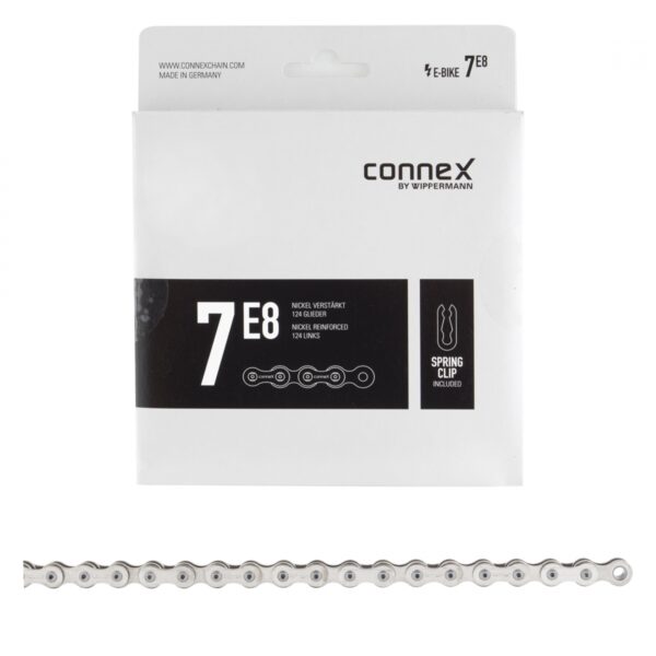 CHAIN CONNEX 7E8 1s 3/32 SL 124L f/EBIKE