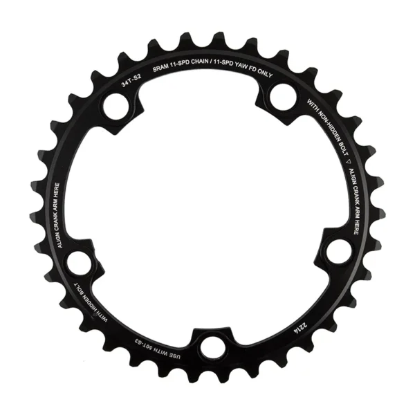 CHAINRING SRAM 34T 110mm RED-X-GLIDE 11s S2 B-BK YAW