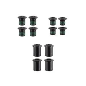CHAINRING BOLT SET TV 4-ARM DBL STL LONG BK