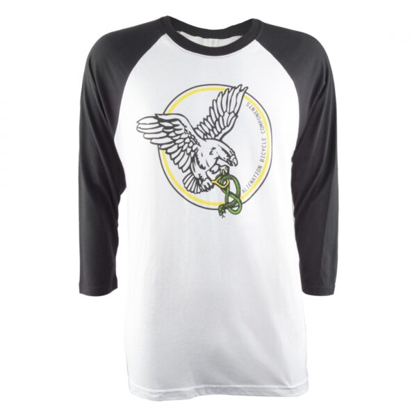 CLOTHING T-SHIRT AN SERPENT 3/4-SLVE BK/WH LG