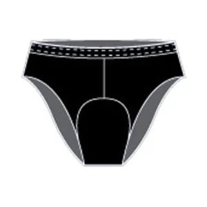 CLOTHING SHORTS ADMO PAD BRIEF WOM BK LG