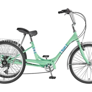 TRIKE SUN ADULT P-MINT 24 7sp ALY WHL w/WH BASKET* (F)