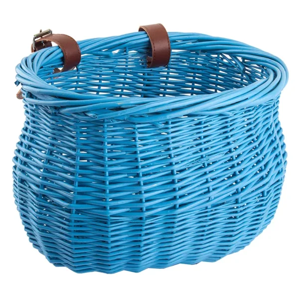 BASKET SUNLT FT WILLOW BUSHEL BLU STRAP-ON 13x8x9