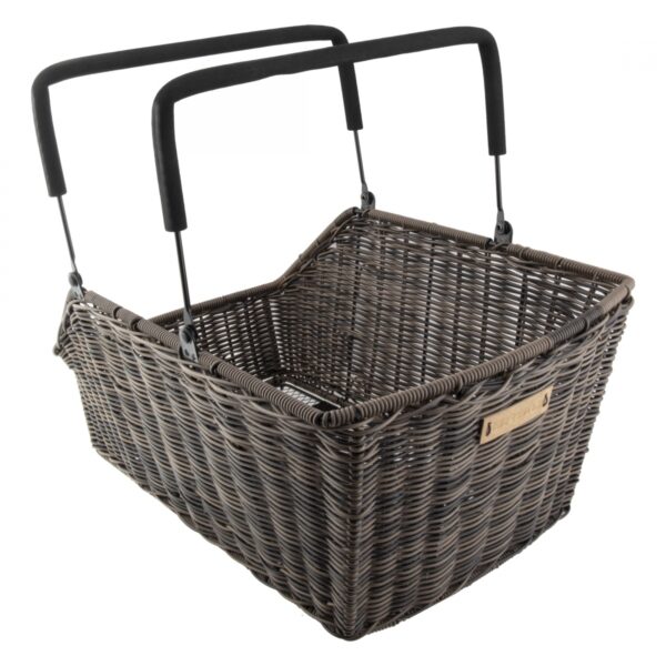 BASKET BASIL RR RACTOP RATTAN CENTO MIK w/HANDLE BN