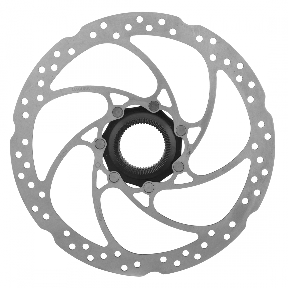BRAKE PART MAG DISC ROTOR STORM CL 203 2-PC w/CTR LOCK RING f/TA SL/BK