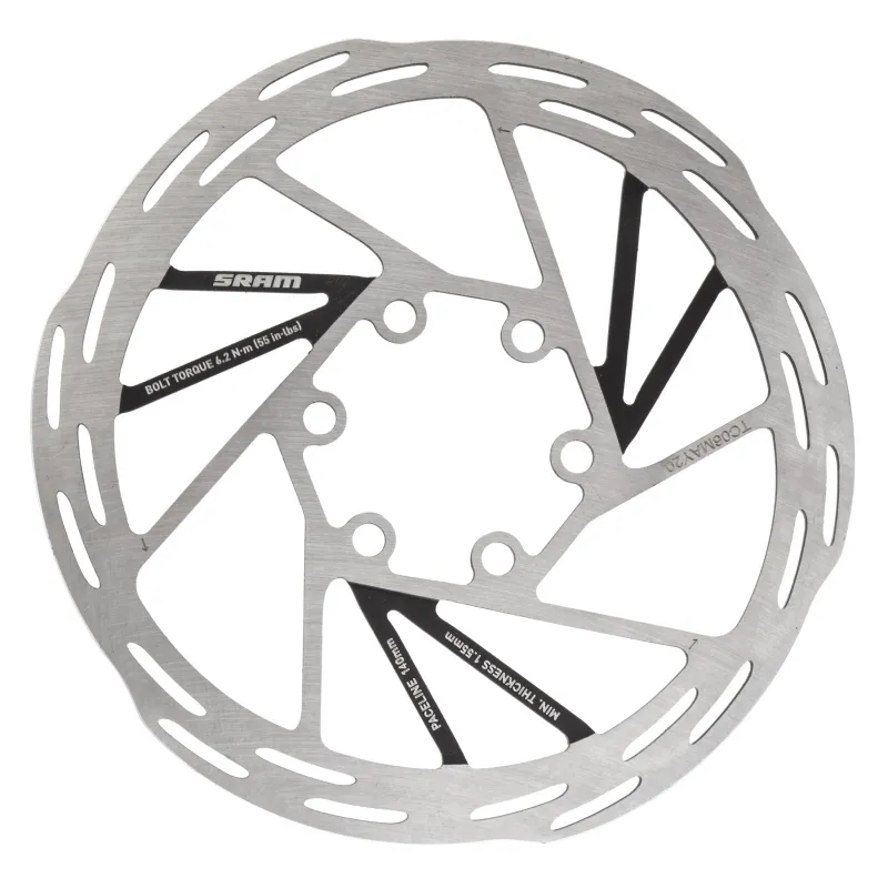 BRAKE PART SRAM DISC ROTOR 140 PACELINE 6B ROUNDED BK