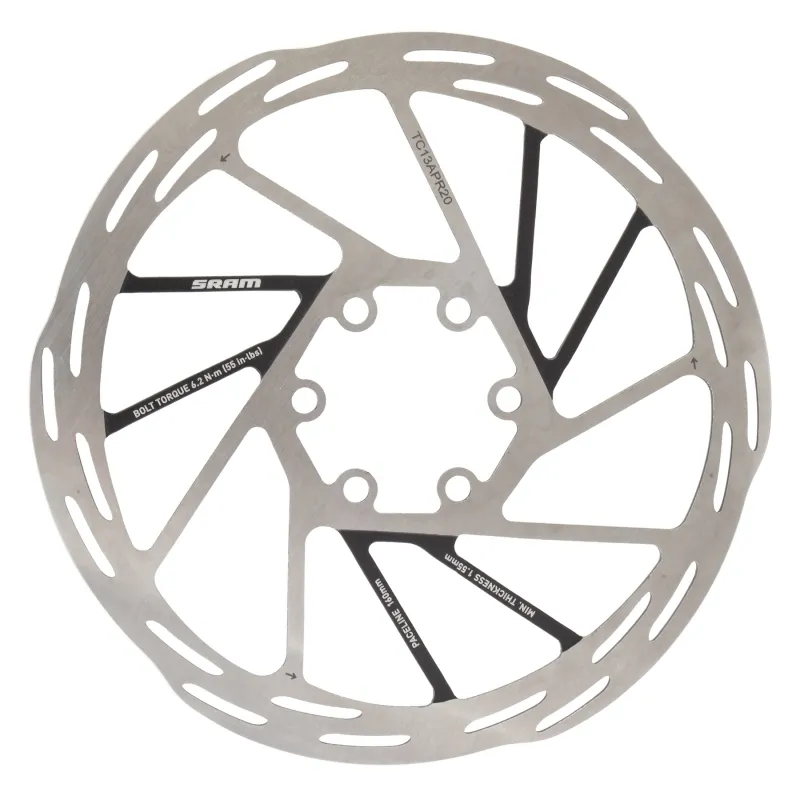 BRAKE PART SRAM DISC ROTOR 160 PACELINE 6B ROUNDED BK