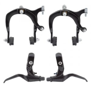 BRAKESET SUNLT MX ALY F+R W/LVRS BK