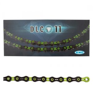 CHAIN KMC DLC 11s BK/GN 118L