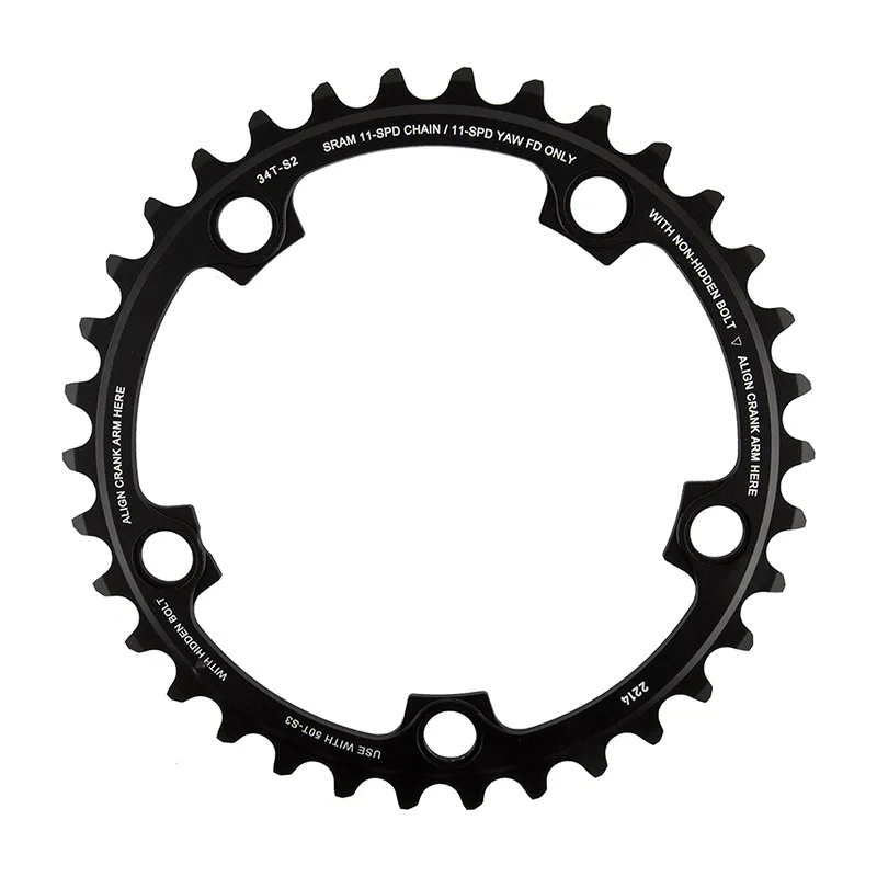 CHAINRING SRAM 34T 110mm RED-X-GLIDE 11s S2 B-BK YAW