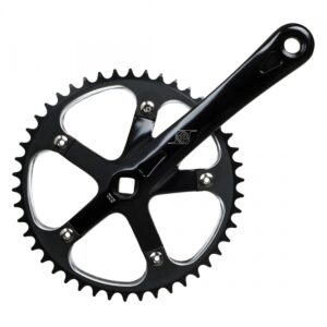 CRANKSET OR8 P/P TRACK 165x46 1/8 SQ BK/BK