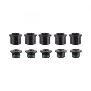CHAINRING BOLT SET TV 5-ARM DBL ALY BK
