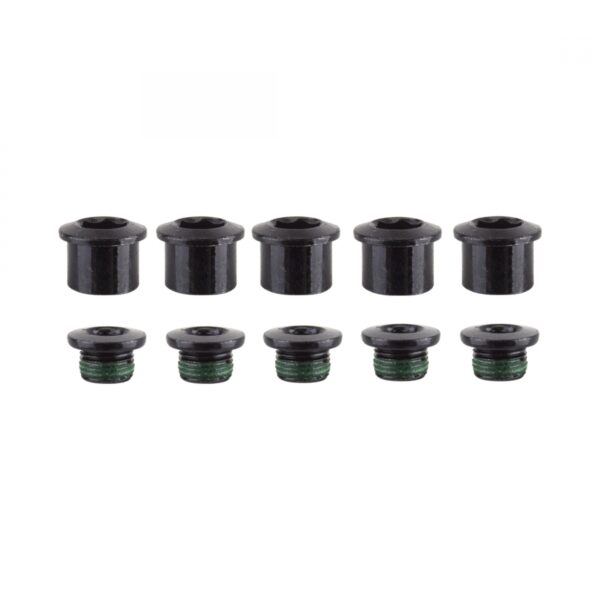 CHAINRING BOLT SET TV 5-ARM DBL ALY BK