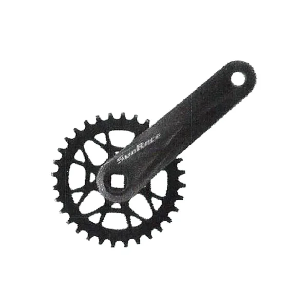 CRANKSET SUNRACE FCM408 175x38 SQ BK