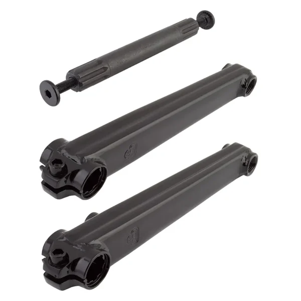 CRANKARM SET SE BIKES BMX V-RIDGE 175 3PC 19mmx8T SPLINE BK w/BB AXLE