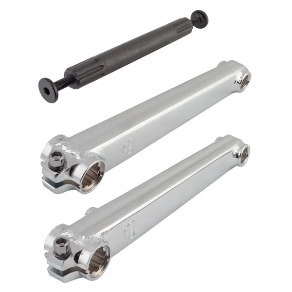 CRANKARM SET SE BIKES BMX V-RIDGE 180 3PC 19mmx8T SPLINE CP w/BB AXLE