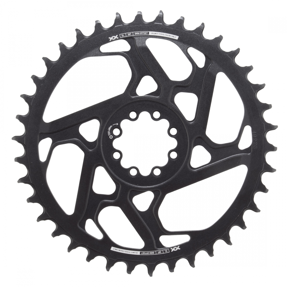 CHAINRING SRAM 38T DIRECT EAGLE 0mm BK XXSL D1 T-TYPE
