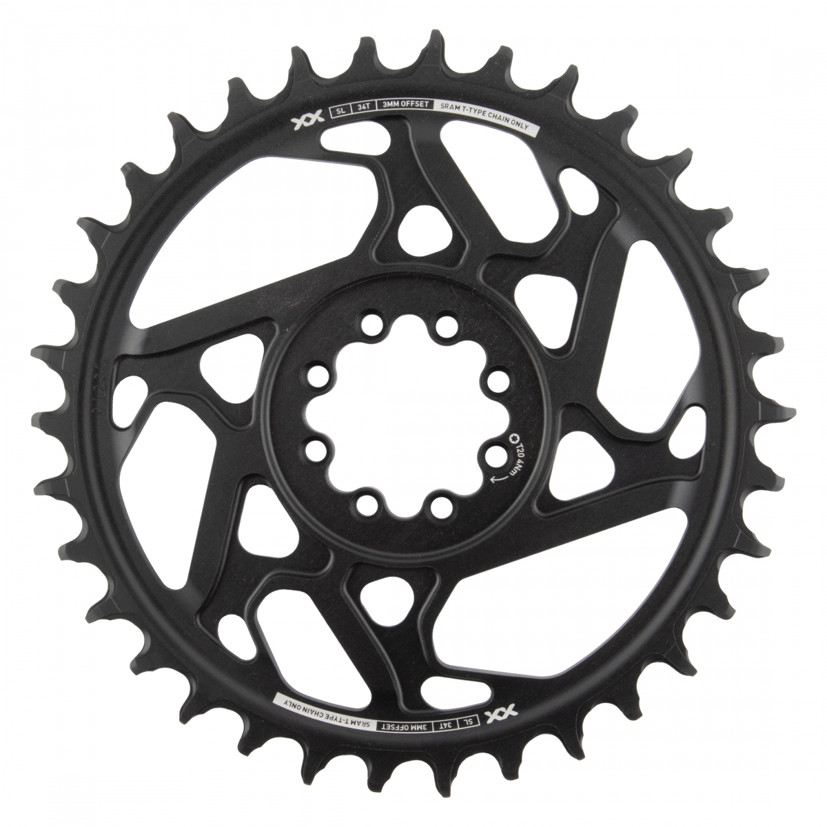 CHAINRING SRAM 34T DIRECT EAGLE 3mm BK XXSL D1 T-TYPE