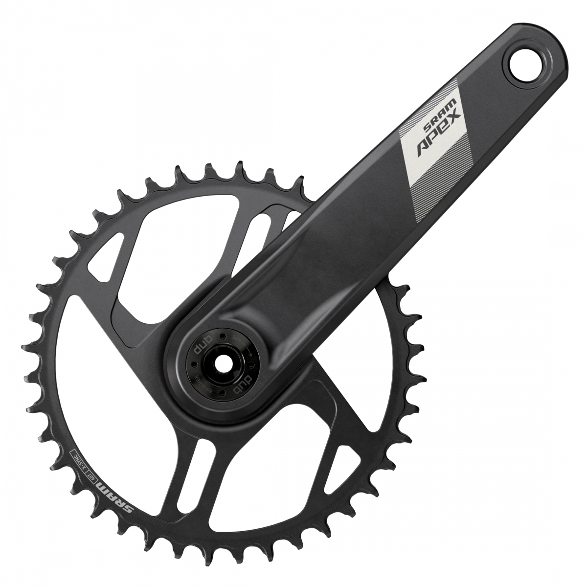 CRANKSET SRAM APEX 1X D1 165x40 DUB WIDE NoBB BK
