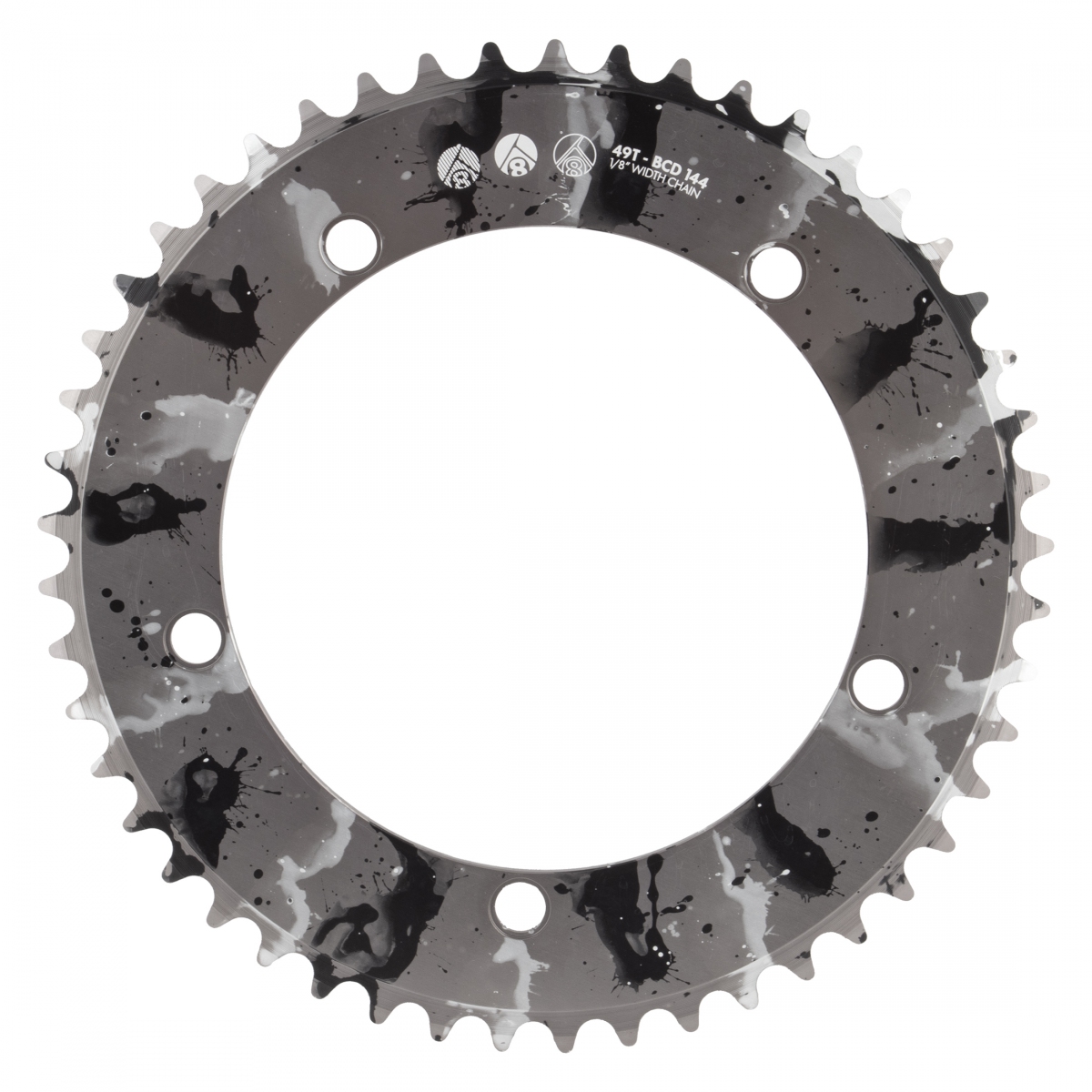 CHAINRING OR8 SPLAT TRK 144mm 49T ALY 1/8 SL-ANO w/BK/WH