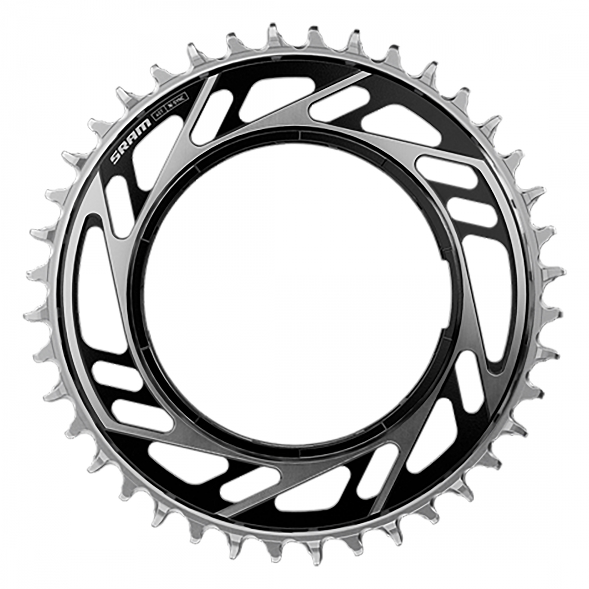 CHAINRING SRAM 40T RED E1 XPLR f/POWERMETER THREAD MOUNT BK/SL