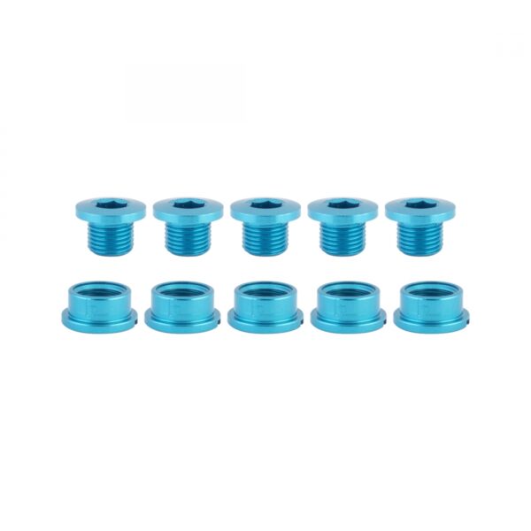 CHAINRING BOLT SET OR8 SINGLE ALY BLU