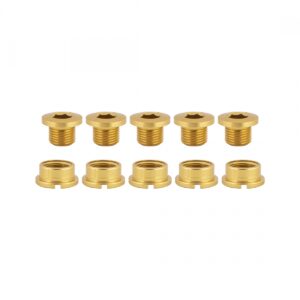 CHAINRING BOLT SET OR8 SINGLE ALY GLD
