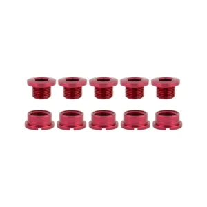 CHAINRING BOLT SET OR8 SINGLE ALY RED