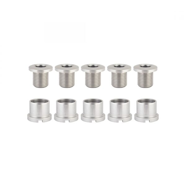 CHAINRING BOLT SET OR8 DBL ALY SIL