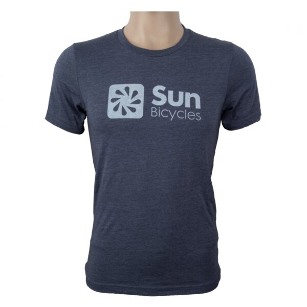 CLOTHING T-SHIRT SUN LOGO UNISEX XXL HEATHER NAVY