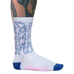 CLOTHING SOCKS AFFINITY KEITH HARING LG/XL DANCE PARTY GY