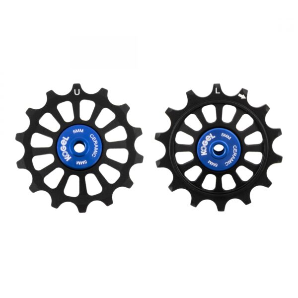DER PART KOGEL PULLEY ALLOY 14T/14T OS HYBRID CERAMIC FOR SRAM EAGLE NW PR BK/BU (K)