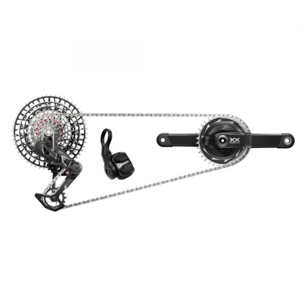 GROUP KIT SRAM XXSL EAGLE T-TYPE POWERMETER AXS RD/TRIGGER-SHIFTER/CRANK DUB PM-SPIDER 12s-175x34DM/CHAIN/CASS 10-52 BK