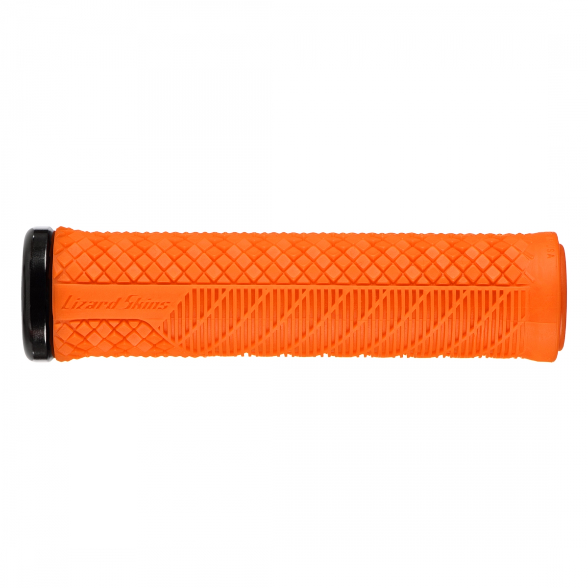 GRIPS LIZARD LOCK-ON SGL CHARGER EVO OR/BKclmp