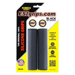 GRIPS ESI MTB RIBBED CHUNKY SILICONE BK