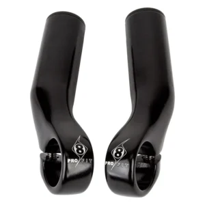 HB END OR8 BAR ENDS P-LITE ALY BK