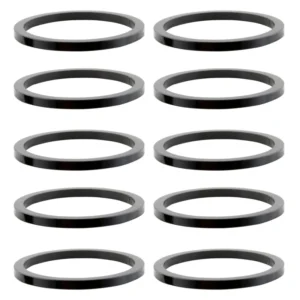 HEAD PART OR8 SPACER ALY 2mmx1in BK Bgof10