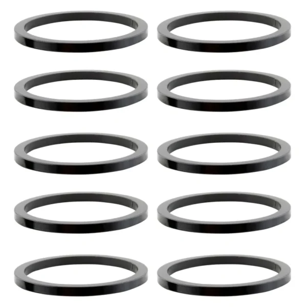 HEAD PART OR8 SPACER ALY 2mmx1in BK Bgof10