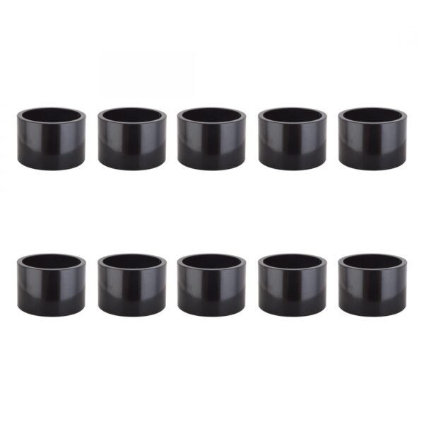 HEAD PART OR8 SPACER ALY 20mmx1in BK BGof10