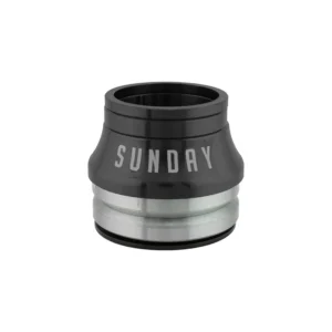 HEADSET SUNDAY INT HIGH 15mm MX 1-1/8 CMPY45d BK w/CONICAL SPACER