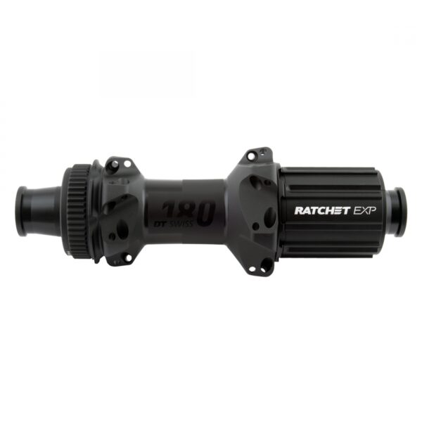HUB RR DT 180 STRAIGHT PULL RD 24x142x12mmTA CL 8-11sCAS RATCHET EXP BK (K)